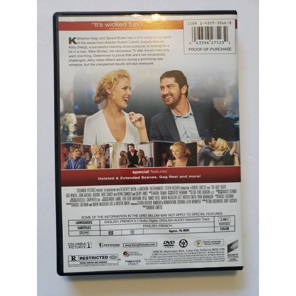 The Ugly Truth (DVD, 2009) - Picture 2 of 3